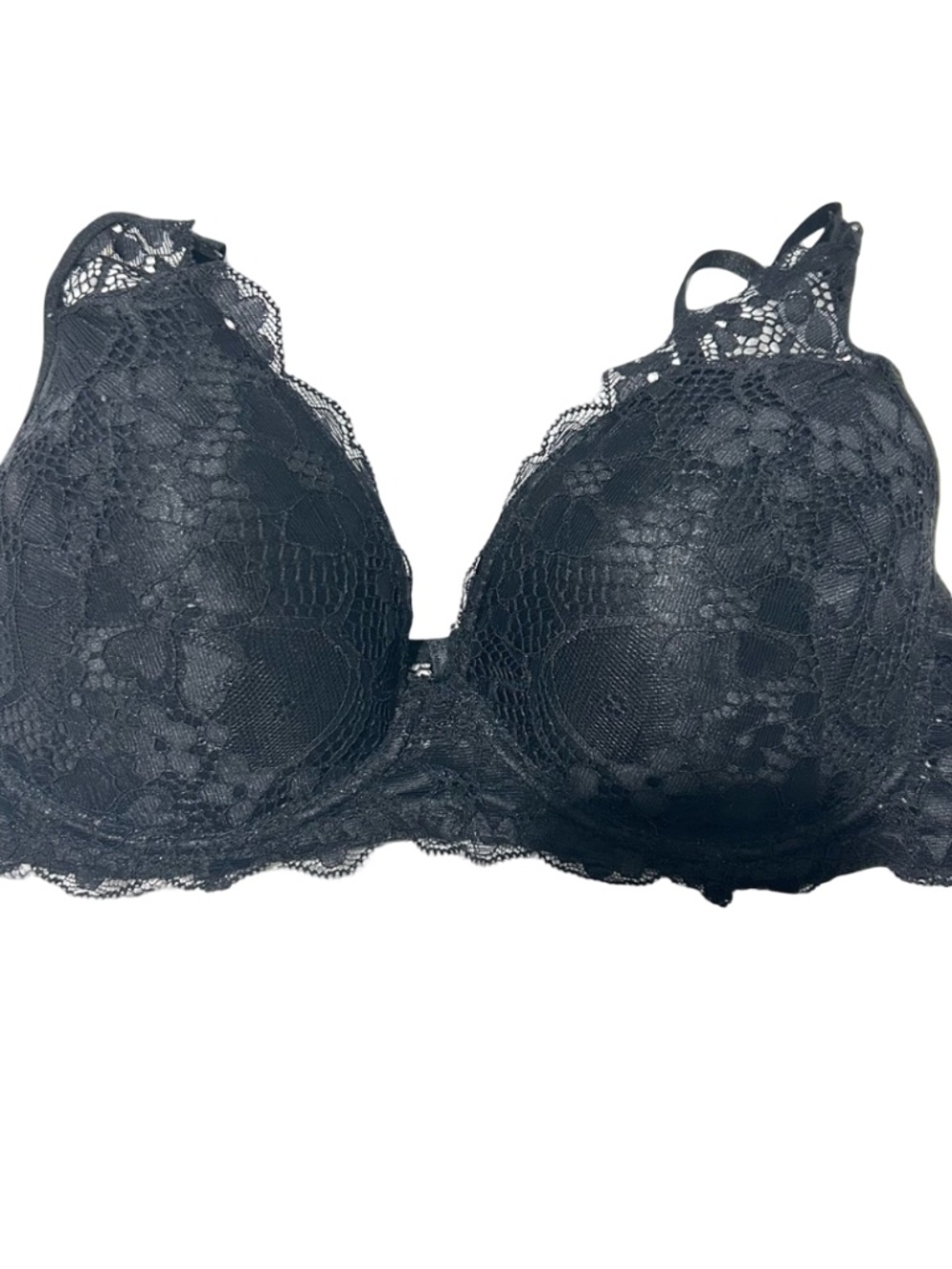 ABS Black Lace Padded Bra Size Large